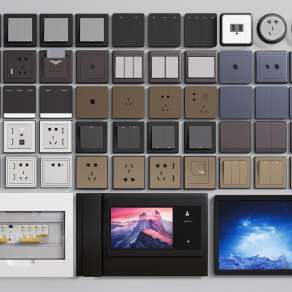 现代开关3D模型下载